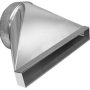 Zephyr - 2 in. x 19 in. Rectangular to 8 in. Round Transition for Lift Downdraft - Silver - Image 1