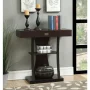 Newport 34 in. Espresso Standard Rectangle Console Table with Drawers - Image 5