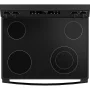 GE - 30 in. Wide 4 Elements 5.3 Cu. Ft. Freestanding Electric Range with Steam Cleaning and Radiant Cooktop - Black - Image 3