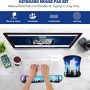 AIMSA Ergonomic Keyboard Wrist Rest and Mouse Pad with Wrist Support Set, Memory Foam Non-Slip Rubber Base, for Gaming, Working, Home, Office, Easy Typing, Pain Relief, Forest Moon Sky - Image 4