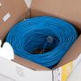 1000 ft Cat5E UTP 24AWG Solid Plenum Twisted Pair Ethernet Bulk Cable - Image 1