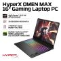 HyperX - HP OMEN MAX 16" 240Hz 2.5K OLED Gaming Laptop - AMD Ryzen AI 9 HX (2026) - 32GB RAM - NVIDIA GeForce RTX 5080 - 1TB SSD - Shadow Black - Image 2