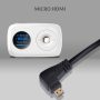 UCEC Micro HDMI to HDMI Cable - Left Angled Spring - Durable Coil for TVs, Monitors, and Gaming Consoles,6.5FT - Image 4