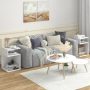 S-Shaped Side Table with Unique S-shaped Frame and 2 Open Compartments - Image 5