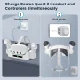 Prociv Charging Dock for Oculus/Meta Quest 3,Charging Stand for Meta Quest 3 Controller and Headset with 2 Rechergeable Batteries,Battery Cover|Wall Mount Charging Dock Station for Quest 3,Dual-Use - Image 4