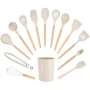 Mainstays 14pcs Cooking Utensil Set with Caddy - Image 4