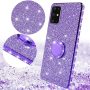 Samsung Galaxy S20 Plus/S20+ Glitter Phone Case, Ring Kickstand Girls Women Diamond Sparkly Case for Cover for Galaxy S20 Plus - Purple - Image 3