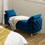 Aristides Modern 58.5"W Upholstered Tufted Flip Top Storage Bench with Two Pillows - Image 4