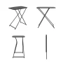 Mainstays 26" Adjustable Height Personal Folding Table, Black - Image 3