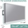 Outdoor TV covers 48-50 inch Waterproof and Weatherproof TV Covers | Outdoor TV Enclosure | Smart Shield TV Screen Protector for Outside TV | Cover for Moving | TV Display Protectors – Beige - Image 6