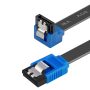 BENFEI SATA Cable III, SATA Cable III 6Gbps 90 Degree Right Angle with Locking Latch 18 Inch for SATA HDD, SSD, CD Driver, CD Writer - Right Angel - Image 2