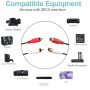 GHWL RCA Extension Cable, 2RCA Male to 2RCA Female Stereo Audio Cables for Home Theater, HDTV, Amplifiers, Hi-Fi Systems (50FT/15M) - Image 3