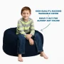 Chill Sack Bean Bag Chair, Memory Foam Lounger with Microsuede Cover, Kids, 2 ft, Cinnabar - Image 3