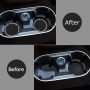 yousheng 2PCS Bling Car Cup Coaster, Universal Vehicle Bling Holder Insert,2.75 inch Rhinestone Anti Slip Silicone Insert,Suitable for Most Car Interior,Best Gift Car Bling for Women, Black, 2 Pack - Image 5