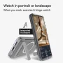 ZAGG - Crystal Palace Snap Magnetic Case with Kickstand for Samsung Galaxy S26 - Clear - Image 3
