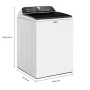 Whirlpool - 5.3 Cu. Ft. High Efficiency Top Load Washer with 2 in 1 Removable Agitator - White - Image 4