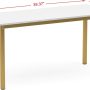 Teraves Computer Desk/Dining Table Office Desk Sturdy Writing Workstation for Home Office (55.11“, Black Oak) - Image 2