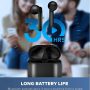 Lasuney IPX7 Waterproof Bluetooth Earbuds, True Wireless Earbuds, 35H Cyclic Playtime Headphones with Charging Case and mic for iPhone Android, in-Ear Stereo Earphones Headset for Sport - Black - Image 3