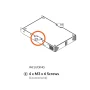 Sonance - SURFACE MOUNT BRACKET HALF-RACK KIT - Wall Mounting Half-Rack Kit - 1U (Each) - Black - Image 2