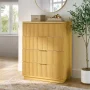 Better Homes & Gardens Lillian Fluted 4-Drawer Dresser, Natural Pine - Image 1