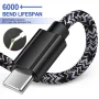 USB C to USB C Cable 6ft,HAOANO 3PACK Charging Cable 6ft USBC Type C Fast Charging Cord Charger Compatible with Android Samsung Charger Type C - Image 4