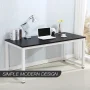 Zimtown Computer Desk PC Laptop Table Wood Workstation Study Table Home Office Furniture - Image 2