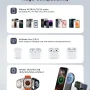 ETEPEHI 3 in 1 Magnetic Charging Station - 2026 Foldable Wireless Charger Compatible for iPhone 17/16/15/14/13/12 Plus Pro Max, Portable Charger Dock for iWatch & AirPods - Image 2