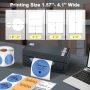 JADENS Bluetooth Thermal Shipping Label Printer – Wireless 4x6 Shipping Label Printer, Compatible with Android, iPhone, Windows & Mac, Widely Used for, Amazon, Shopify, Etsy, USPS(Blue) - Image 5