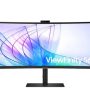Samsung - ViewFinity 34" S6 (S65VC) UWQHD Built-in Webcam 100Hz AMD FreeSync HDR10 Monitor (HDMI, USB, DisplayPort) - Black - Image 1