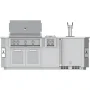 Hestan - 8' Outdoor Living Suite with Countertop and Beer Dispenser - Silver - Image 2