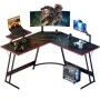 Homall L-Shaped Gaming Desk 51.2 Inches Corner Office Desk with Removable Monitor Riser, Whitewood - Image 2