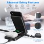 Wireless Charger, 3 in 1 15W Fast Charging Dock Stand for iPhone 14/13/12/11/Pro Max/XS/XR/X/8 Plus/8, Compatible with Apple Watch Series and AirPods 3/2/Pro (Black) - Image 1