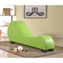 US Pride Furniture Faux Leather Yoga Stretch Relaxation Chaise - Chocolate - Image 3