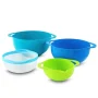 8-Piece Plastic Assorted Colors Mixing Bowl Set with Measuring Cups - Image 3