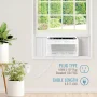 Keystone - 350 Sq. Ft. 8,000 BTU Window Mounted Inverter Air Conditioner with 7,000 BTU Supplemental Heat Function - White - Image 4