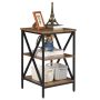 Versatile Side/End Table with Storage Shelf Nightstands for Living Room Bedroom - Image 6