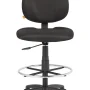 Boss Office Products Black Fabric Drafting Stools W/Footring - Image 4