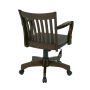 OSP Home Furnishings Deluxe Wood Bankers Chair with Wood Seat in Espresso Wood Finish - Image 5