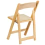 Natural Wood Folding Chair (2-Pack) - Image 4