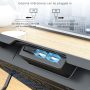 AICHESON Laptop Cooling Pad 5 Fans Up to 17.3 Inch Heavy Notebook Cooler, Blue LED Lights, 2 USB Ports, S035, Blue-5fans - Image 4