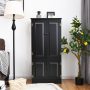 Accent Storage Cabinet with Adjustable Shelves - Black - Image 1
