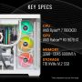 Thermaltake - LCGS View 7897XS-380 Gaming Desktop AMD Ryzen 7 7800X3D 2023, 32GB DDR5 Mem, AMD Radeon RX 9070 XT, 1TB NVMe M.2 - White - Image 2