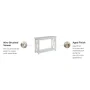 Seaside 48 in. White Standard Rectangle Wood Console Table with Storage - Image 6
