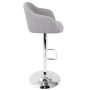 Daniella Light Grey Adjustable Bar Stool - Image 2