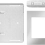 Unbranded - 27 in. Trim Kit for 1.5 Cu. Ft. Countertop Microwave with Convection Cooking - Stainless Steel - Image 2
