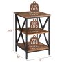 Versatile Side/End Table with Storage Shelf Nightstands for Living Room Bedroom - Image 2