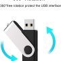 JUANWE 32GB USB 2.0 Flash Drive 2 Pack USB Thumb Drive Jump Drive Fold Storage Memory Stick Swivel Design, Black - Image 2