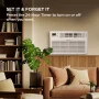 TCL - 350 Sq. Ft. 8,000 BTU Smart Through-the-Wall Air Conditioner with 4,200 BTU Supplemental Heat Function - White - Image 3