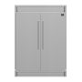 Forno Appliances - 60 in. Wide Maderno 27.2 Cu. Ft. Built-In Side-by-Side Convertible Refrigerator/Freezer with Decorative Grill - Stainless Steel - Image 1
