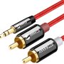 ANNNWZZD 3.5mm to RCA Cable,3.5mm Male to 2RCA Male Audio Stereo Cable for Smartphones, MP3, Tablets, Speakers, HDTV (10ft) - Image 4